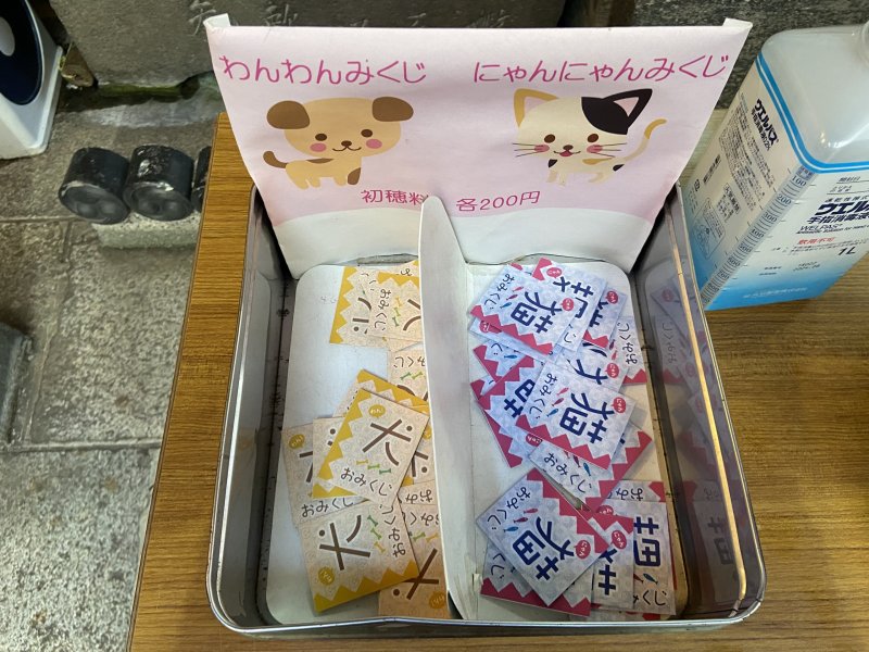 【少彦名神社】わんわんみくじ・にゃんにゃんみくじ